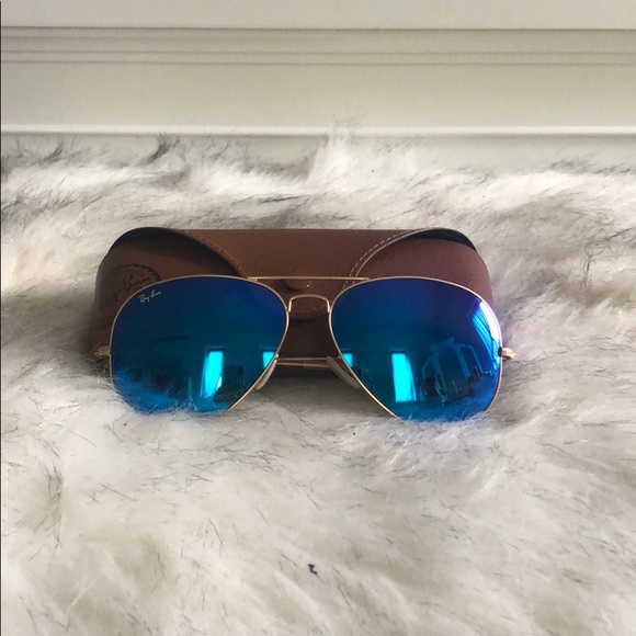 BLUE POLARIZED RAY BANS